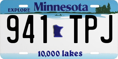 MN license plate 941TPJ