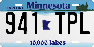 MN license plate 941TPL