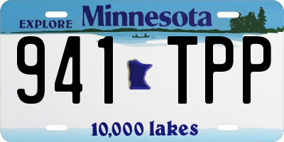 MN license plate 941TPP