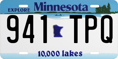MN license plate 941TPQ