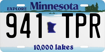 MN license plate 941TPR