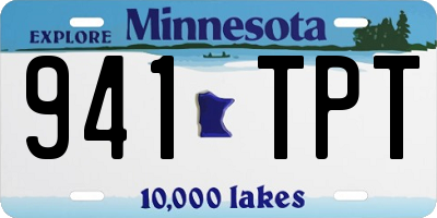 MN license plate 941TPT