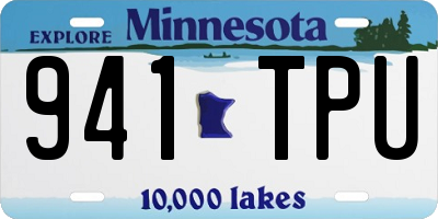 MN license plate 941TPU