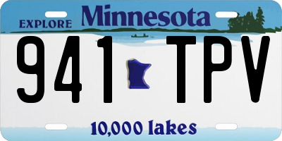 MN license plate 941TPV