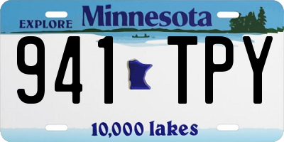 MN license plate 941TPY