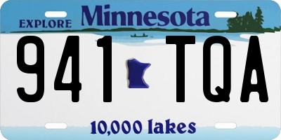 MN license plate 941TQA