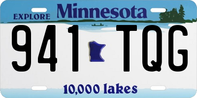 MN license plate 941TQG