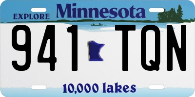 MN license plate 941TQN