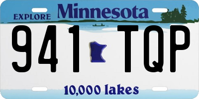 MN license plate 941TQP