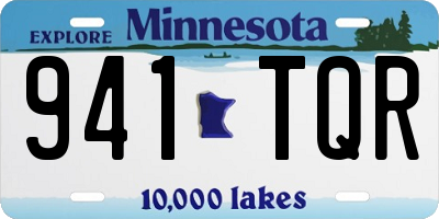 MN license plate 941TQR