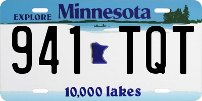 MN license plate 941TQT