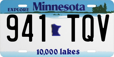 MN license plate 941TQV
