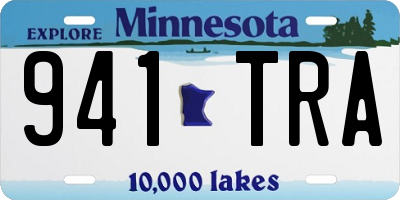 MN license plate 941TRA
