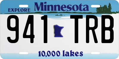 MN license plate 941TRB
