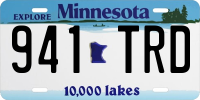 MN license plate 941TRD