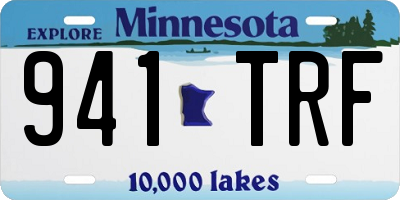 MN license plate 941TRF
