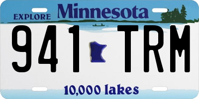 MN license plate 941TRM