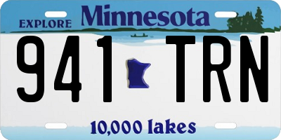 MN license plate 941TRN