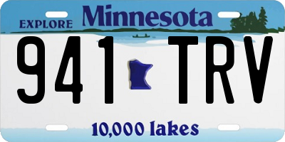 MN license plate 941TRV