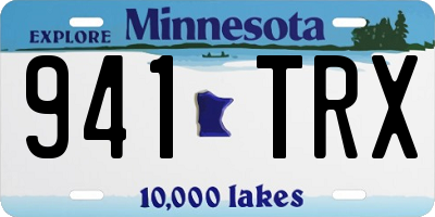 MN license plate 941TRX