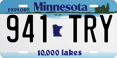 MN license plate 941TRY
