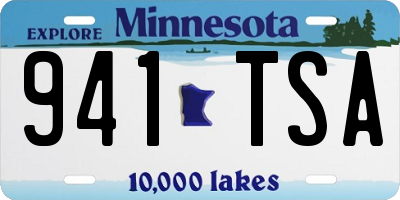 MN license plate 941TSA