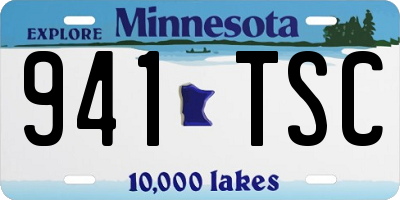 MN license plate 941TSC