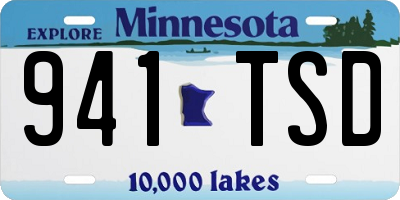 MN license plate 941TSD
