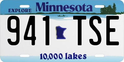 MN license plate 941TSE
