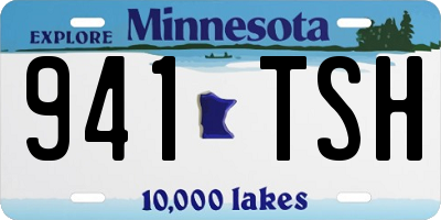 MN license plate 941TSH
