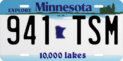 MN license plate 941TSM
