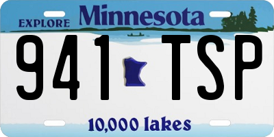 MN license plate 941TSP