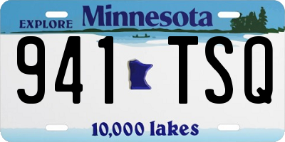MN license plate 941TSQ