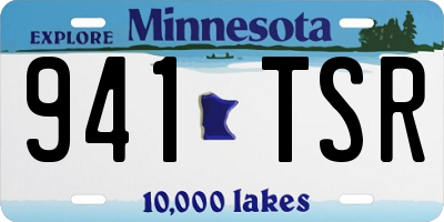 MN license plate 941TSR