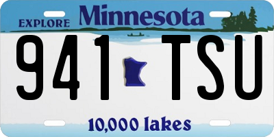 MN license plate 941TSU