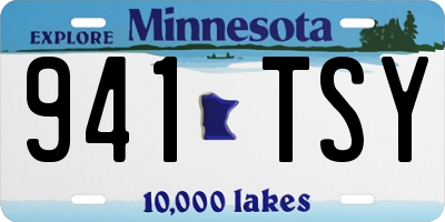 MN license plate 941TSY