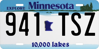 MN license plate 941TSZ