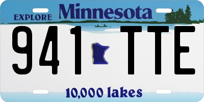MN license plate 941TTE
