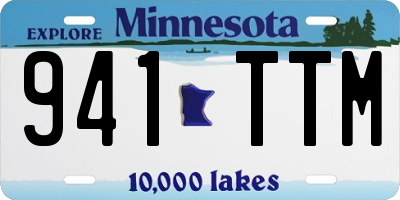 MN license plate 941TTM