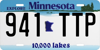 MN license plate 941TTP