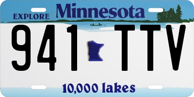 MN license plate 941TTV