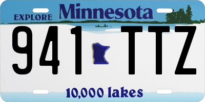 MN license plate 941TTZ