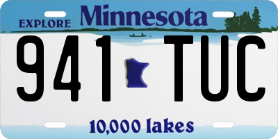 MN license plate 941TUC