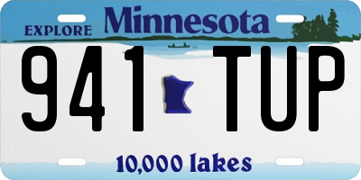 MN license plate 941TUP
