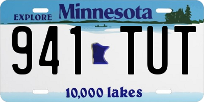 MN license plate 941TUT