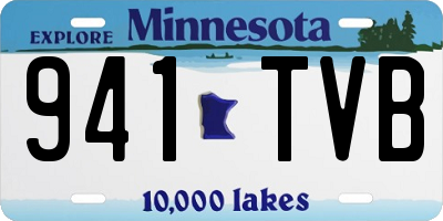 MN license plate 941TVB