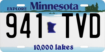 MN license plate 941TVD