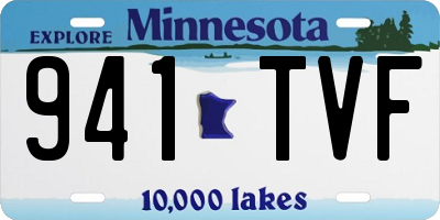 MN license plate 941TVF