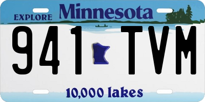 MN license plate 941TVM