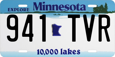 MN license plate 941TVR